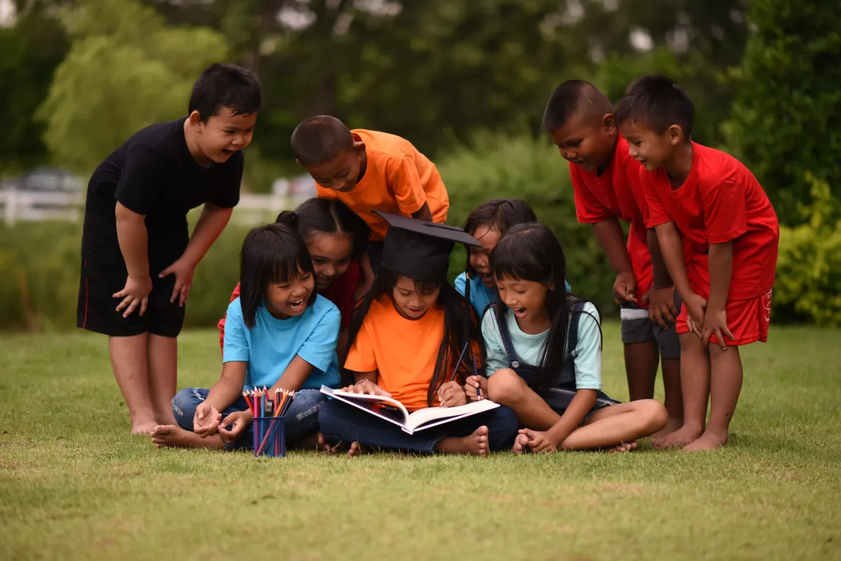 Children supported by Umbrella Organization Nepal